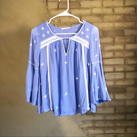 Anthropologie Floreat Adena Blouse Embroidered - Picture 3 of 6